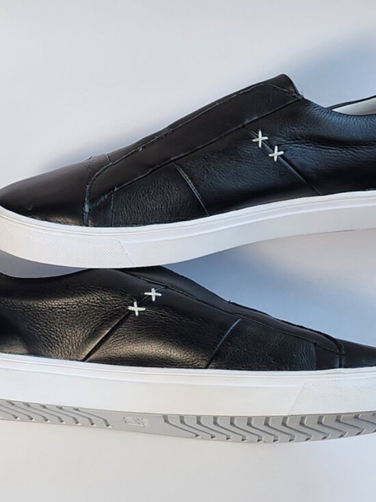 Onitsuka Tiger Appian Mens Black Leather Slip On Sneaker TH742L Size 14 No Box main image 7
